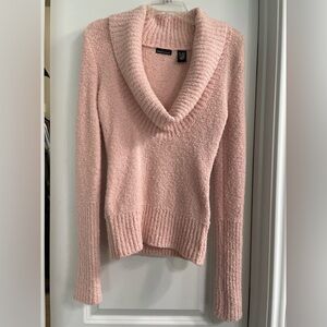 MODA International Cowl Neck Sweater Size XS Pink